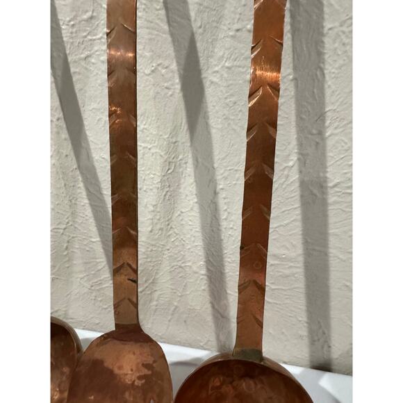 hanging Hammered Copper Cookware Ladles Spoon - Picture 2 of 5